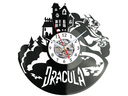 Dracula Vinyl Zegar Ścienny Płyta Winylowa Nowoczesny Dekoracyjny Na Prezent Urodziny