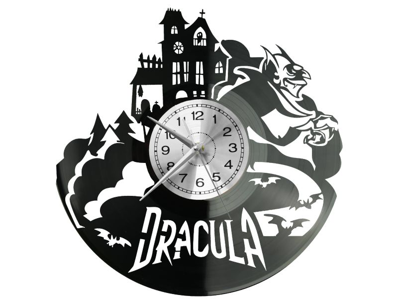 Dracula Vinyl Zegar Ścienny Płyta Winylowa Nowoczesny Dekoracyjny Na Prezent Urodziny