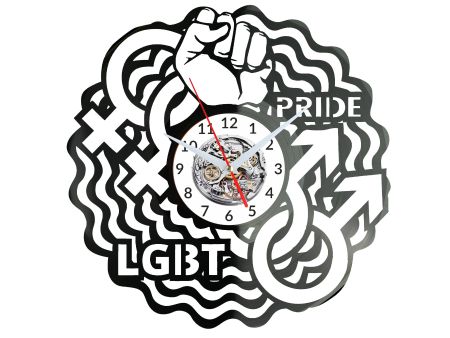 LGBT Vinyl Zegar Ścienny Płyta Winylowa Nowoczesny Dekoracyjny Na Prezent Urodziny