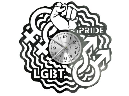 LGBT Vinyl Zegar Ścienny Płyta Winylowa Nowoczesny Dekoracyjny Na Prezent Urodziny