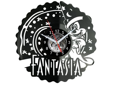 Fantasia Vinyl Zegar Ścienny Płyta Winylowa Nowoczesny Dekoracyjny Na Prezent Urodziny