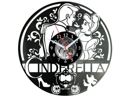 Cinderella Vinyl Zegar Ścienny Płyta Winylowa Nowoczesny Dekoracyjny Na Prezent Urodziny