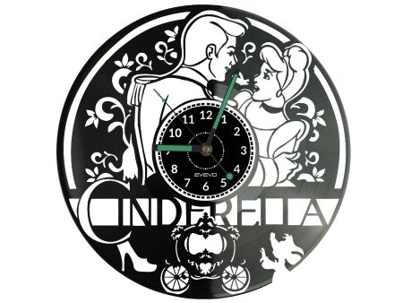 Cinderella Vinyl Zegar Ścienny Płyta Winylowa Nowoczesny Dekoracyjny Na Prezent Urodziny