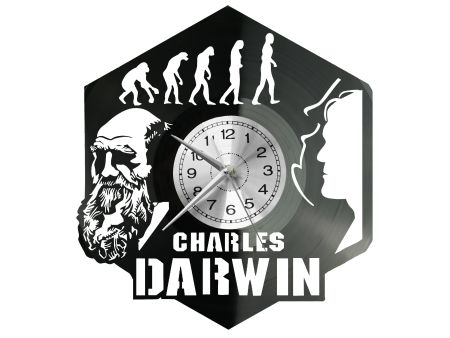 Charles Darwin Vinyl Zegar Ścienny Płyta Winylowa Nowoczesny Dekoracyjny Na Prezent Urodziny