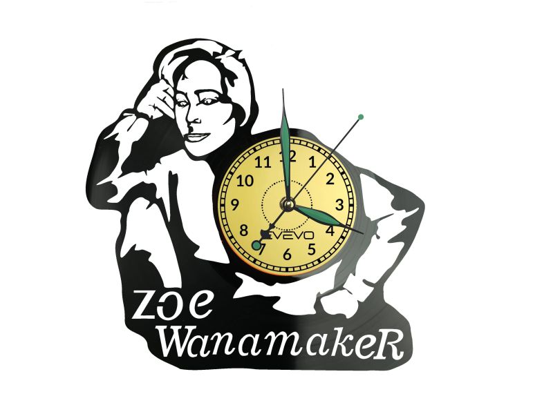 Zoë Wanamaker Vinyl Zegar Ścienny Płyta Winylowa Nowoczesny Dekoracyjny Na Prezent Urodziny