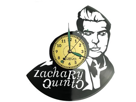 Zachary Quinto Vinyl Zegar Ścienny Płyta Winylowa Nowoczesny Dekoracyjny Na Prezent Urodziny