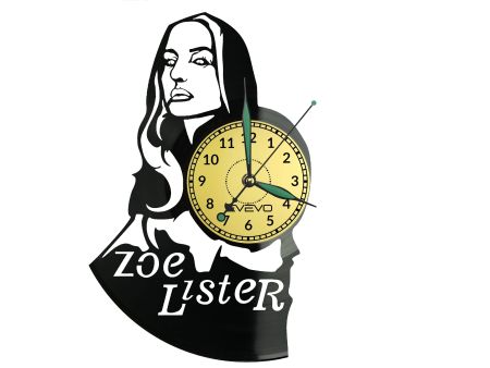 Zoë Lister Vinyl Zegar Ścienny Płyta Winylowa Nowoczesny Dekoracyjny Na Prezent Urodziny