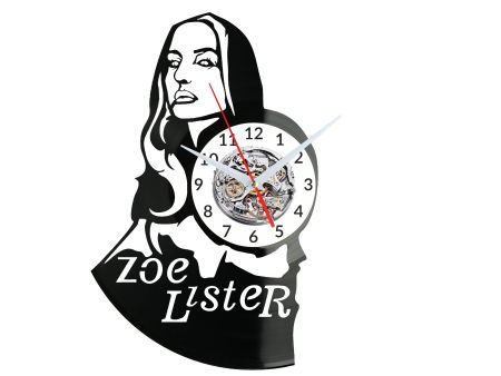 Zoë Lister Vinyl Zegar Ścienny Płyta Winylowa Nowoczesny Dekoracyjny Na Prezent Urodziny