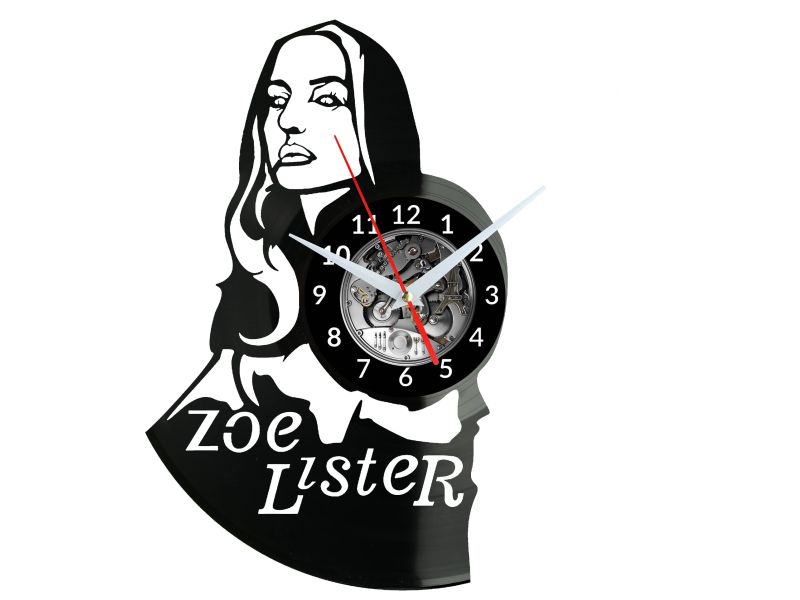 Zoë Lister Vinyl Zegar Ścienny Płyta Winylowa Nowoczesny Dekoracyjny Na Prezent Urodziny