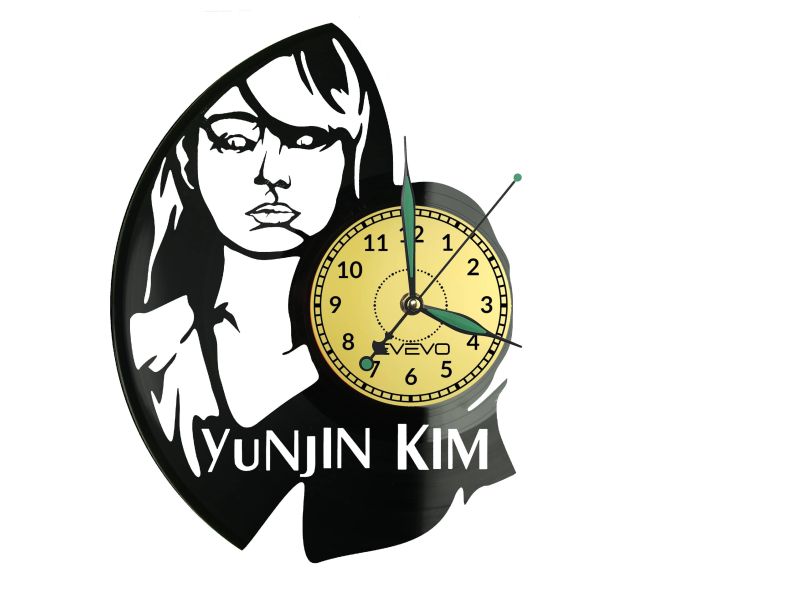 Yunjin Kim Vinyl Zegar Ścienny Płyta Winylowa Nowoczesny Dekoracyjny Na Prezent Urodziny