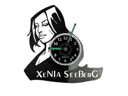 Xenia Seeberg Vinyl Zegar Ścienny Płyta Winylowa Nowoczesny Dekoracyjny Na Prezent Urodziny