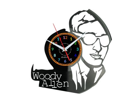 Woody Allen Vinyl Zegar Ścienny Płyta Winylowa Nowoczesny Dekoracyjny Na Prezent Urodziny