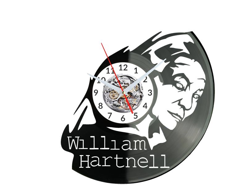 William Hartnell Vinyl Zegar Ścienny Płyta Winylowa Nowoczesny Dekoracyjny Na Prezent Urodziny