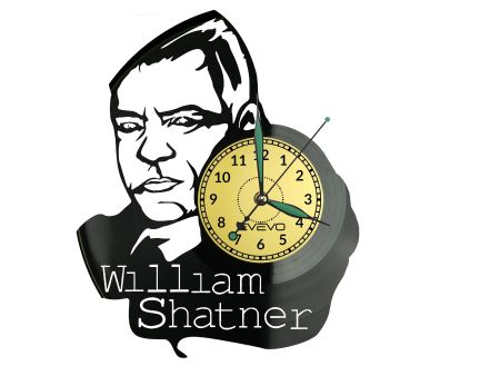 William Shatner Vinyl Zegar Ścienny Płyta Winylowa Nowoczesny Dekoracyjny Na Prezent Urodziny