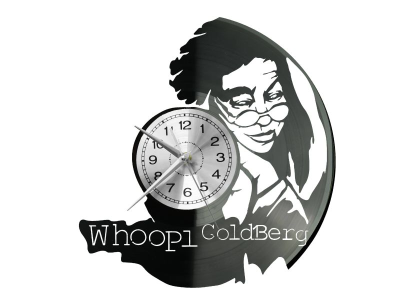 Whoopi Goldberg Vinyl Zegar Ścienny Płyta Winylowa Nowoczesny Dekoracyjny Na Prezent Urodziny