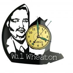 Wil Wheaton Vinyl Zegar Ścienny Płyta Winylowa Nowoczesny Dekoracyjny Na Prezent Urodziny