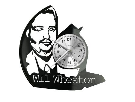 Wil Wheaton Vinyl Zegar Ścienny Płyta Winylowa Nowoczesny Dekoracyjny Na Prezent Urodziny