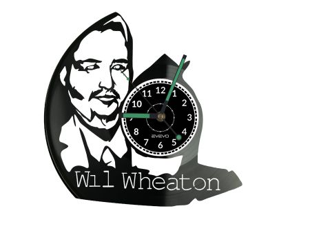 Wil Wheaton Vinyl Zegar Ścienny Płyta Winylowa Nowoczesny Dekoracyjny Na Prezent Urodziny