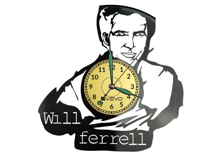 Will Ferrell Vinyl Zegar Ścienny Płyta Winylowa Nowoczesny Dekoracyjny Na Prezent Urodziny