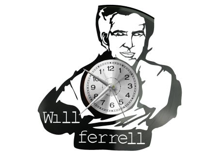 Will Ferrell Vinyl Zegar Ścienny Płyta Winylowa Nowoczesny Dekoracyjny Na Prezent Urodziny