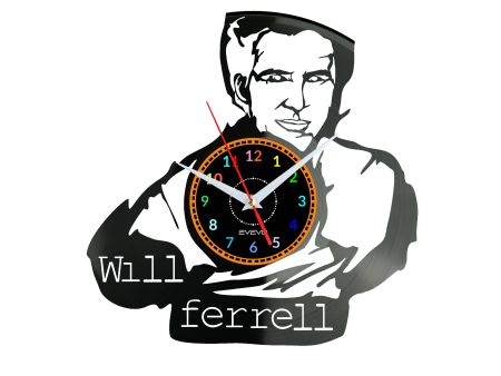 Will Ferrell Vinyl Zegar Ścienny Płyta Winylowa Nowoczesny Dekoracyjny Na Prezent Urodziny