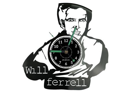 Will Ferrell Vinyl Zegar Ścienny Płyta Winylowa Nowoczesny Dekoracyjny Na Prezent Urodziny