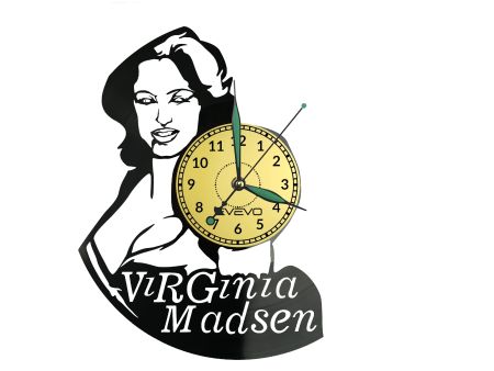 Virginia Madsen Vinyl Zegar Ścienny Płyta Winylowa Nowoczesny Dekoracyjny Na Prezent Urodziny