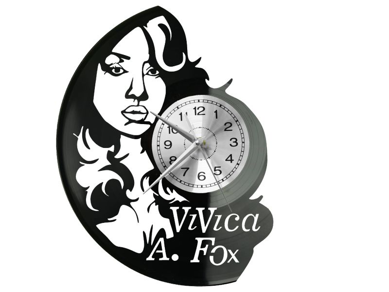 Vivica A Fox Vinyl Zegar Ścienny Płyta Winylowa Nowoczesny Dekoracyjny Na Prezent Urodziny