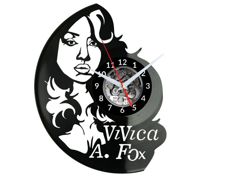 Vivica A Fox Vinyl Zegar Ścienny Płyta Winylowa Nowoczesny Dekoracyjny Na Prezent Urodziny