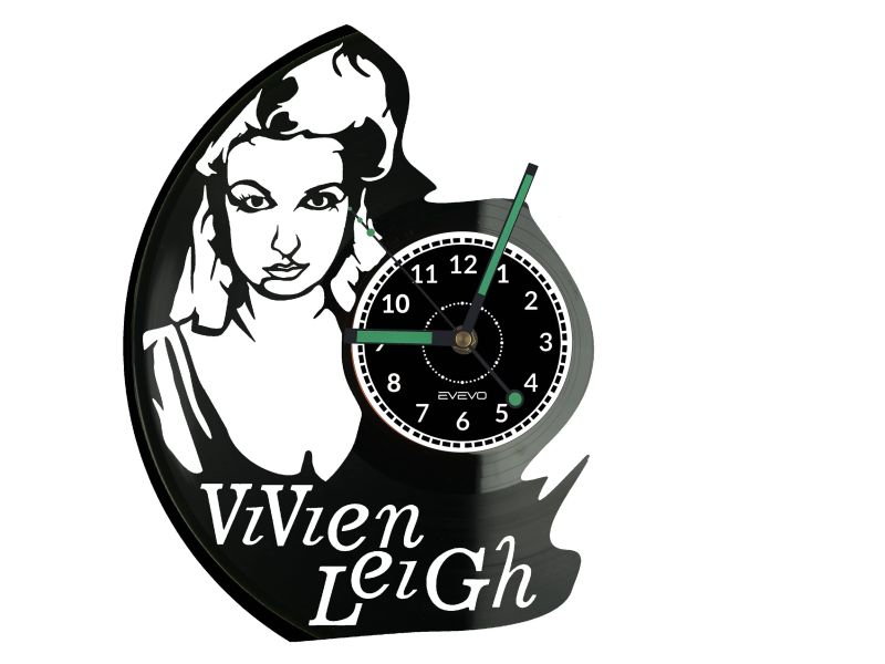 Vivien Leigh Vinyl Zegar Ścienny Płyta Winylowa Nowoczesny Dekoracyjny Na Prezent Urodziny