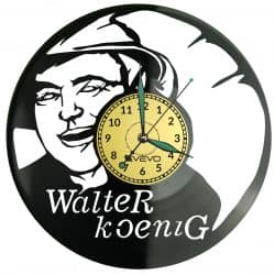 Walter Koenig Vinyl Zegar Ścienny Płyta Winylowa Nowoczesny Dekoracyjny Na Prezent Urodziny