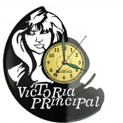 Victoria Principal Vinyl Zegar Ścienny Płyta Winylowa Nowoczesny Dekoracyjny Na Prezent Urodziny