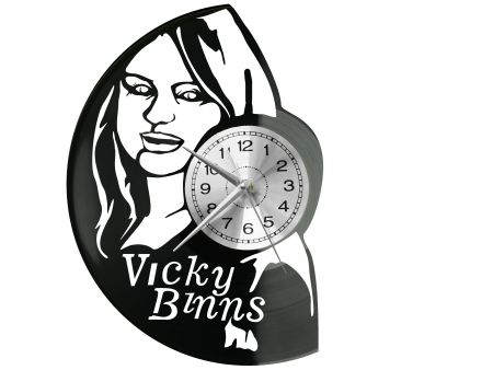 Vicky Binns Vinyl Zegar Ścienny Płyta Winylowa Nowoczesny Dekoracyjny Na Prezent Urodziny