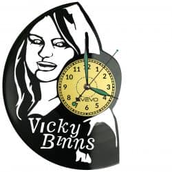 Vicky Binns Vinyl Zegar Ścienny Płyta Winylowa Nowoczesny Dekoracyjny Na Prezent Urodziny