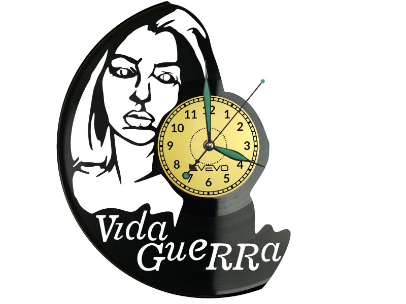 Vida Guerra Vinyl Zegar Ścienny Płyta Winylowa Nowoczesny Dekoracyjny Na Prezent Urodziny