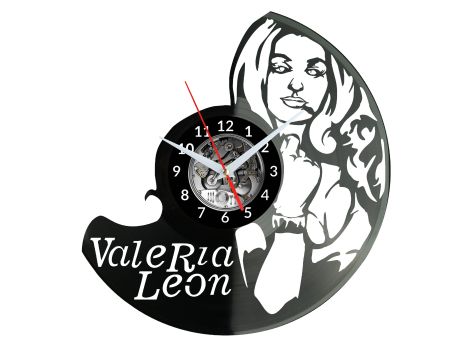 Valerie Leon Vinyl Zegar Ścienny Płyta Winylowa Nowoczesny Dekoracyjny Na Prezent Urodziny