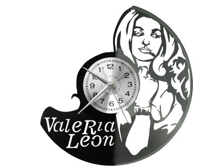 Valerie Leon Vinyl Zegar Ścienny Płyta Winylowa Nowoczesny Dekoracyjny Na Prezent Urodziny