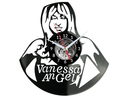 Vanessa Angel Vinyl Zegar Ścienny Płyta Winylowa Nowoczesny Dekoracyjny Na Prezent Urodziny