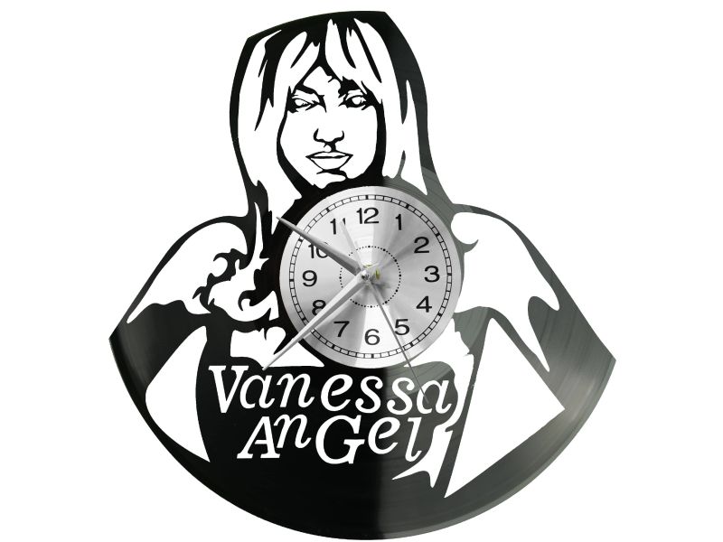 Vanessa Angel Vinyl Zegar Ścienny Płyta Winylowa Nowoczesny Dekoracyjny Na Prezent Urodziny