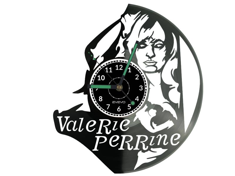 Valerie Perrine Vinyl Zegar Ścienny Płyta Winylowa Nowoczesny Dekoracyjny Na Prezent Urodziny