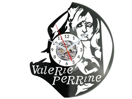 Valerie Perrine Vinyl Zegar Ścienny Płyta Winylowa Nowoczesny Dekoracyjny Na Prezent Urodziny