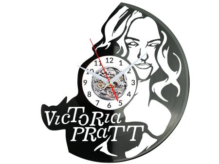 Victoria Pratt Vinyl Zegar Ścienny Płyta Winylowa Nowoczesny Dekoracyjny Na Prezent Urodziny