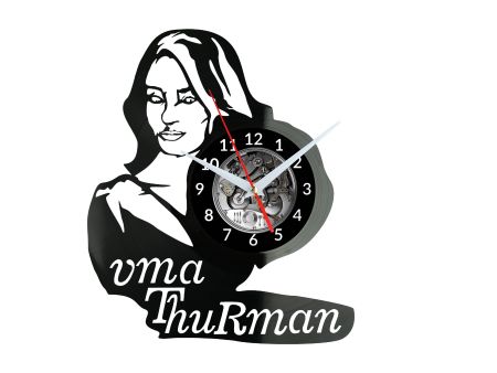 Uma Thurman Vinyl Zegar Ścienny Płyta Winylowa Nowoczesny Dekoracyjny Na Prezent Urodziny