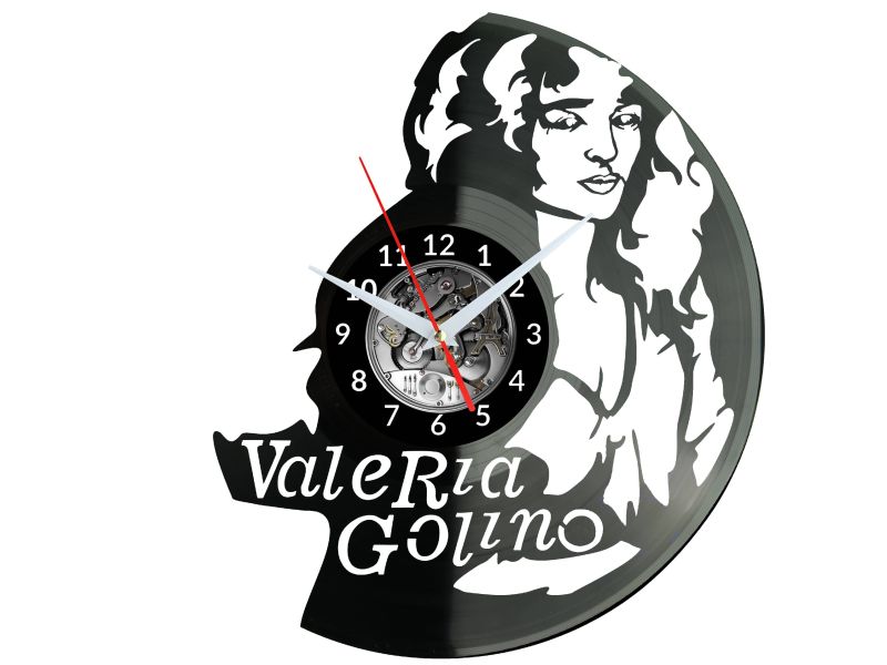 Valeria Golino Vinyl Zegar Ścienny Płyta Winylowa Nowoczesny Dekoracyjny Na Prezent Urodziny