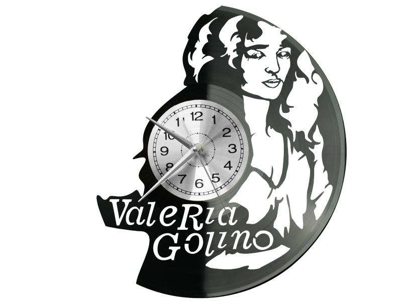 Valeria Golino Vinyl Zegar Ścienny Płyta Winylowa Nowoczesny Dekoracyjny Na Prezent Urodziny