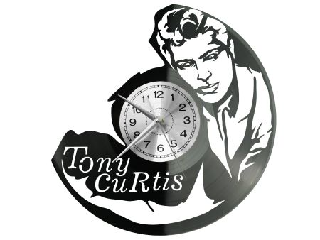 Tony Curtis Vinyl Zegar Ścienny Płyta Winylowa Nowoczesny Dekoracyjny Na Prezent Urodziny