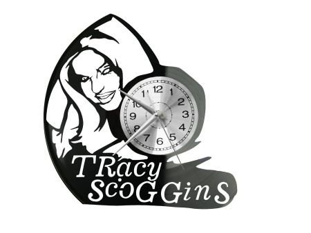 Tracy Scoggins Vinyl Zegar Ścienny Płyta Winylowa Nowoczesny Dekoracyjny Na Prezent Urodziny