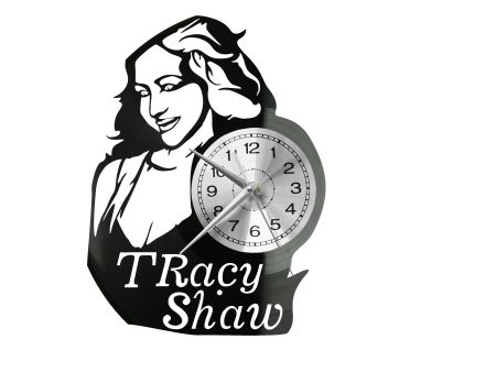 Tracy Shaw Vinyl Zegar Ścienny Płyta Winylowa Nowoczesny Dekoracyjny Na Prezent Urodziny