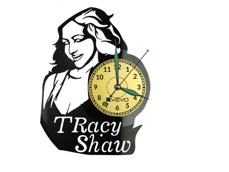 Tracy Shaw Vinyl Zegar Ścienny Płyta Winylowa Nowoczesny Dekoracyjny Na Prezent Urodziny