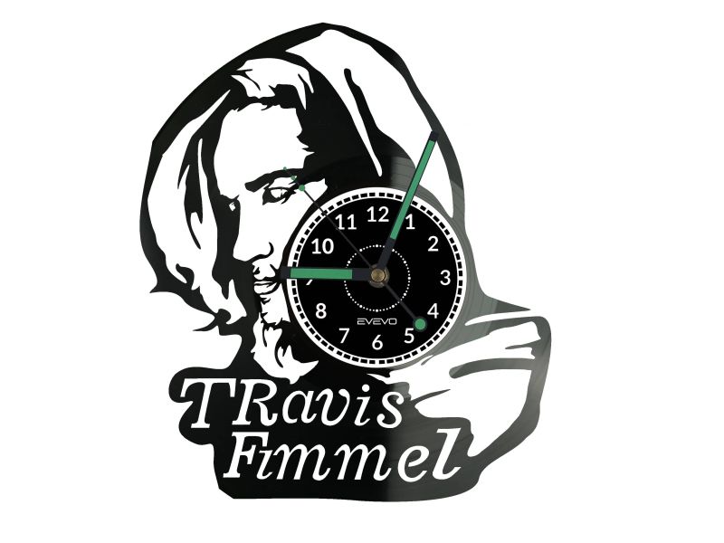 Travis Fimmel Vinyl Zegar Ścienny Płyta Winylowa Nowoczesny Dekoracyjny Na Prezent Urodziny